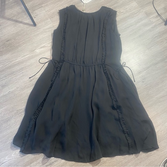 Jason Wu Black Ruffle Chiffon Sleeveless Dress Size 6 NWT - Picture 11 of 16